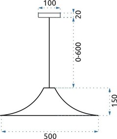 Toolight - Stropná závesná lampa 1xE27 APP483-1CP, ružové zlato, OSW-00907