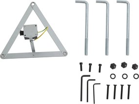 Klasická vonkajšia lampa čierna so zlatou 200 cm 3-svetlá IP44 - Daphne