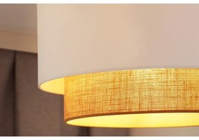 Duolla - Prisadený luster  BOHO 1xE27/15W/230V pr. 45 cm biela/hnedá