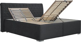 Posteľ Rita 180x200 cm, antracitová látka