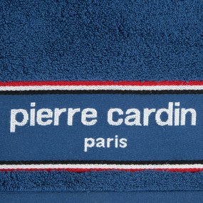 BAVLNENÝ UTERÁK PIERRE CARDIN KARL 70X140 CM TMAVOMODRÁ