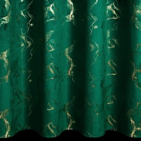 Dekorstudio Zamatový záves RAJA na dekoračných kolieskach 140 x 250 cm v tmavozelenej farbe