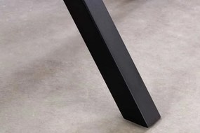 Keramický jedálenský stôl Fabrico 180 cm čierny / pieskový