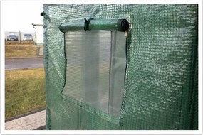 Garden Line Zelený skleník na paradajky 200 x 77 x 168/146 cm