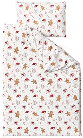 Bavlnené obliečky GINGER JOY biele Rozmer obliečky: 70 x 90 cm | 140 x 200 cm