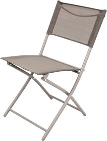 JU Sada 2 skladacích stoličiek + skladací stolík, béžová