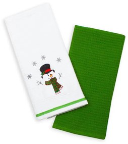Kuchynské utierky - so snehuliakom