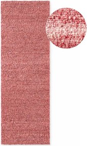 Tmavoružový ručne tkaný behúň z materiálu buklé 80x200 cm Notting Hill Portobello – Ted Baker