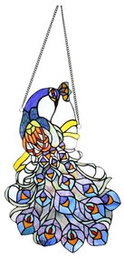 Tiffany vitrážový panel PEACOCK 35*70