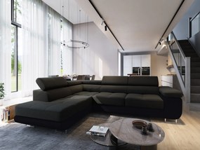 Rohová sedačka NOEL – rozkladacia, úložný priestor | Sawana 14 + Soft 11