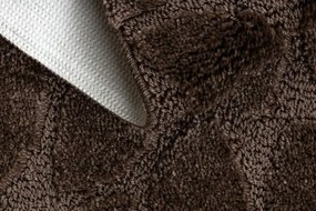 Kúpeľňový koberček SUPREME LINES kamienky, hnedý