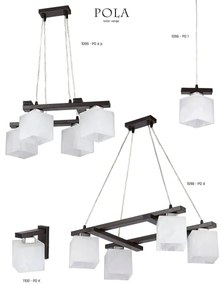 Jupiter 1098 - PO4 - Závesný luster POLA 4xE27/60W/230V wenge