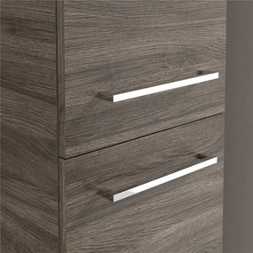 VILLEROY &amp; BOCH Avento závesná vysoká skrinka, 2 dvierka, pánty vpravo, 350 x 372 x 1760 mm, Stone Oak, A89401RK