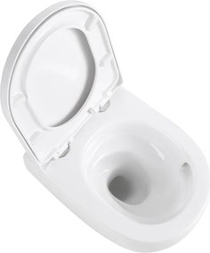 BPS-koupelny Závesná WC misa so SoftClose sedadlom HYD-6838, biela