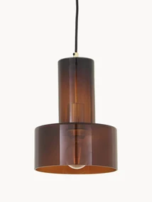 Malá závesná sklenená lampa Flowy