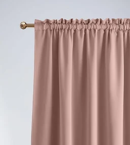 Kvalitný púdrovo ružový zatemňujúci záves na riasiacu pásku 140 x 280 cm
