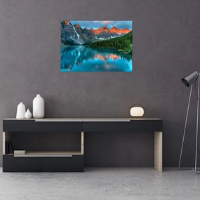 Obraz tyrkysového jazera (70x50 cm)