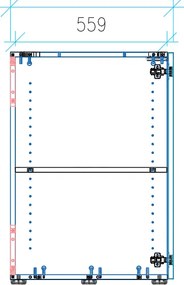 Kuchynka NIKA s drezom a batériou 1481 x 600 x 2000 mm, dub prírodný, ľavé