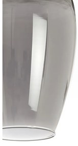 Závesné svietidlo so skleneným tienidlom v tmavosivo-bronzovej farbe ø 35 cm Lukaro – Light &amp; Living