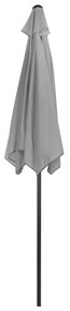 LONGWELL INDUSTRIAL LTD Skladací záhradný slnečník 210 cm - šedý