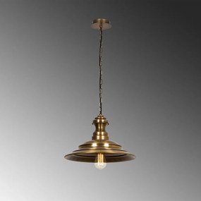 Závesné svietidlo v bronzovej farbe s kovovým tienidlom ø 39 cm Sivani – Opviq lights