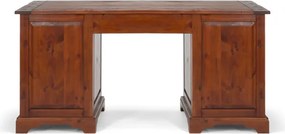 furniture-nabytek.cz - Masívny písací stôl Catana z borovice, lakovaný, hnedý – 160×70×78 cm
