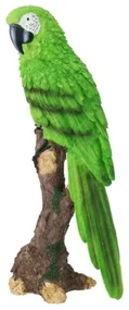 Papagáj na pni - zelený 38 cm