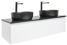 Kúpeľňová skrinka s krycou doskou SAT B-WAY 119x30x45 cm biely lesk BWAY120WTKUB, 1 ks