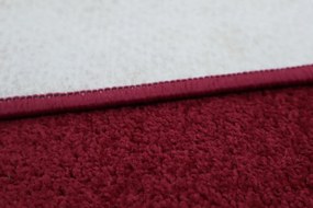 Vopi koberce Kusový koberec Eton vínovo červený štvorec - 300x300 cm