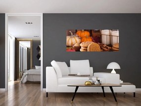 Obraz - Jesenné sušienky (120x50 cm)