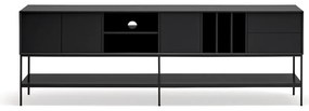 Čierny TV stolík 220x74x45 cm Platt – Teulat