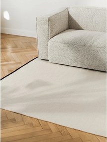 Béžový ručne tkaný vlnený koberec 140x200 cm Mavi – noo.ma