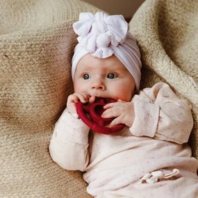 Skladacia pyramída s hryzadielkami, ružová