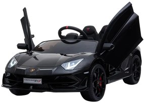 LEAN CARS ELEKTRICKÉ AUTÍČKO LAMBORGHINI AVENTADOR - NELAKOVANÉ - ČIERNE - 2x45W - 1x12V7Ah - 2021