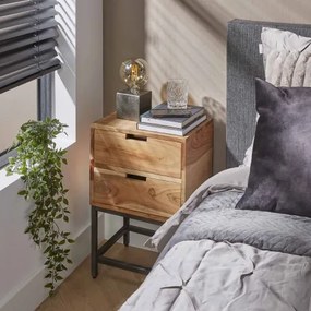 Nočný stolík 21-30 Flat Drevo Acacia - Komfort-nábytok