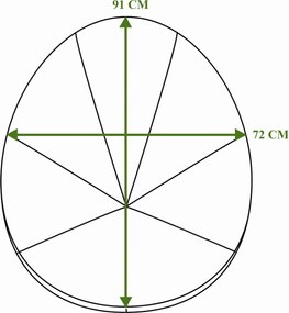 Podsedák do záhradného kresla ACAPULCO 91x72 cm - béžový