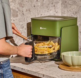 Elmich Sklenená teplovzdušná fritéza - tmavosivá