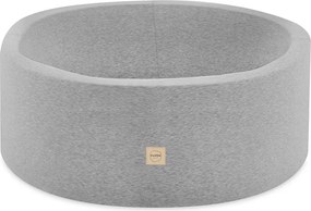 Suchý bazénik 90x40 cm, okrúhly, svetlo šedý, bavlna