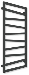 Terma24 Zigzag 1310x500 vodný/elektrický radiátor RAL 9005 MATT pololesk ZS
