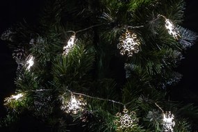 Vianočná LED svetelná reťaz so snehovými vločkami SLUMI