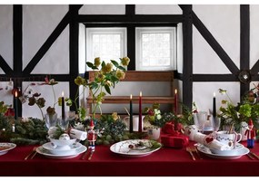 Biela porcelánová vianočná váza Kähler Design Hammershøi, výška 10,5 cm