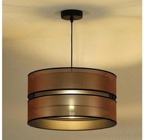 Duolla - Luster na lanku COPPER SHINY 1xE27/15W/230V pr. 40 cm medená/čierna 603270