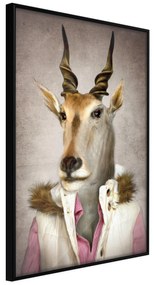 Artgeist Plagát - Antelope Jessica [Poster] Veľkosť: 30x45, Verzia: Čierny rám