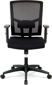 Kancelárska otočná stolička PELTA — sieť / látka, čierna