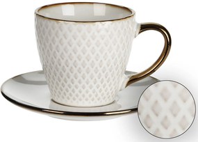 Keramická šálka s podšálkou Queen2 210 ml