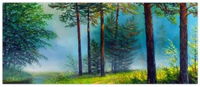 Obraz - Olejomaľba krajiny (120x50 cm)