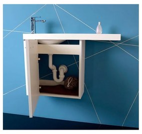 Biela závesná skrinka bez umývadla 50x50 cm Latus Vi – Sapho