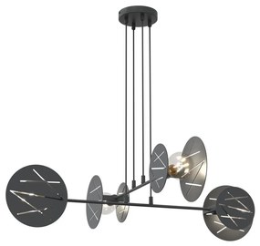 Luster na lanku XOTIC 4xE27/15W/230V čierna