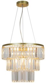 Zuma Line P17127-4-1GD - Luster na lanku TIFANNY 4xE14/40W/230V zlatá