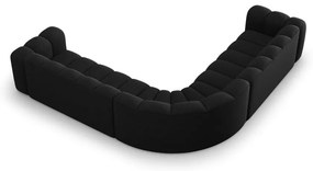 Antracitová ženilková modulárna rohová pohovka Lupine – Micadoni